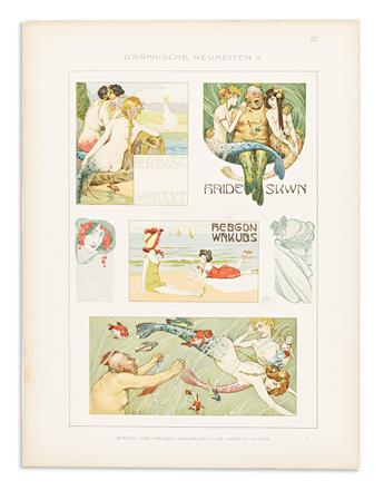 Art Nouveau Graphic Design. Graphische Neuheiten Serie II.